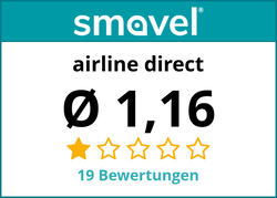 Bewertungen für airline direct