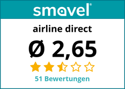 Bewertungen für airline direct
