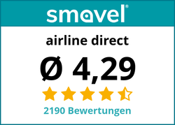 Bewertungen für airline direct