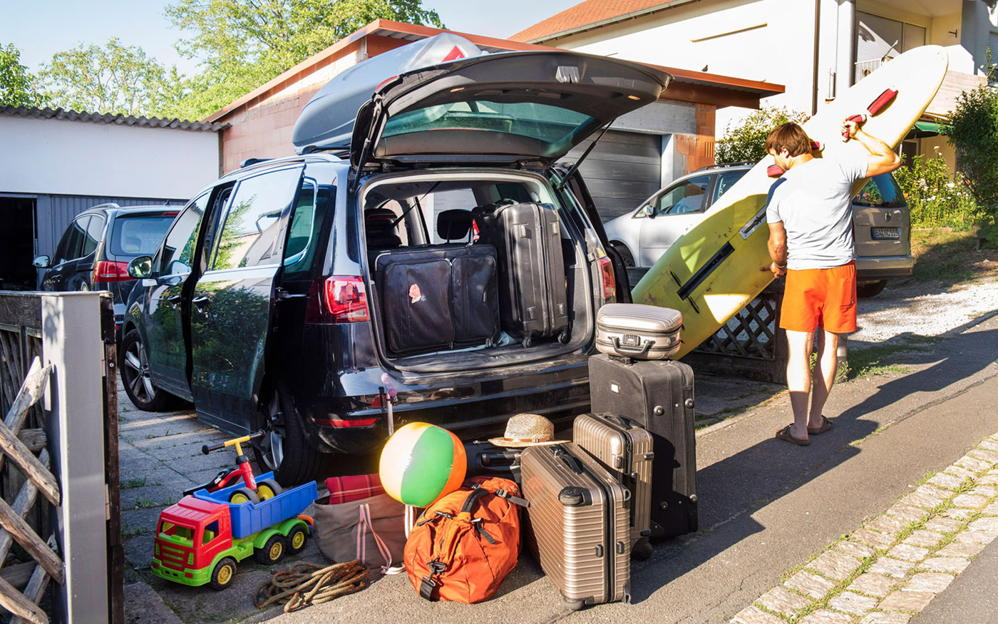 Auto packen / beladen für den Urlaub